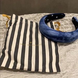 Lele Sadoughi Blue Tie Dye Padded Headband